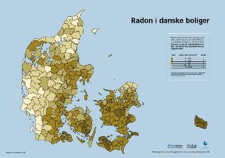 Radonkort over Danmark